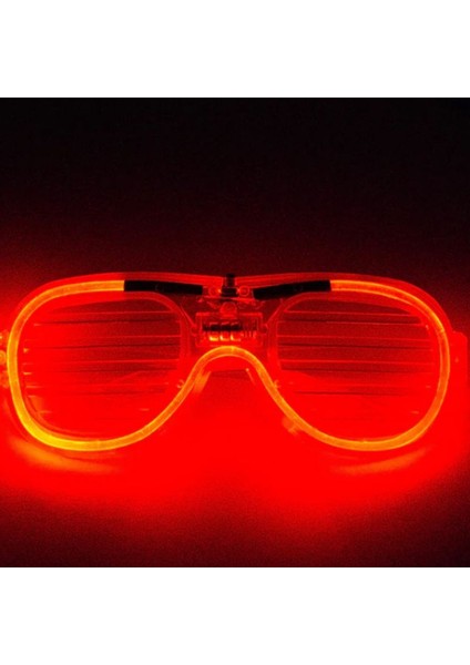 Tam Tur Led Işıklı 3 Kademe Panjur Gözlük Kırmızı Renk 1 Adet Hawai Retro Hallow fiyatları