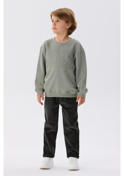 Erkek Çocuk Bej Sweatshirt