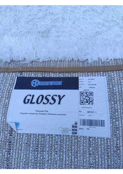Shaggy Halı Glossy 60 Krem 160X230 cm indirimleri