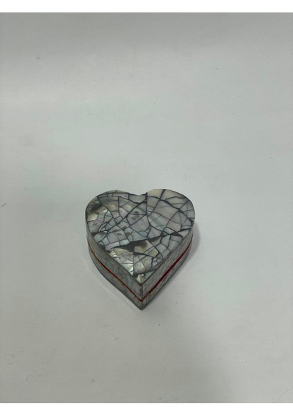 Sedef Kaplama Kalp Model Kadife Hediye Kutusu (Küçük-Model 1) modelleri