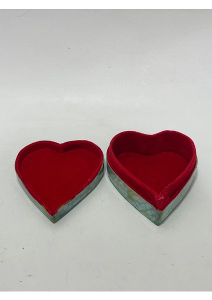 Sedef Kaplama Kalp Model Kadife Hediye Kutusu (Orta-Model 3) indirimleri