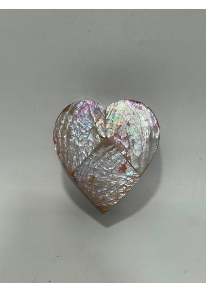 Sedef Kaplama Kalp Model Kadife Hediye Kutusu (Büyük-Model 2) fırsatları