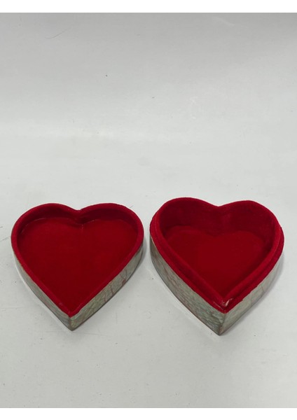Sedef Kaplama Kalp Model Kadife Hediye Kutusu (Büyük-Model 2) indirimleri