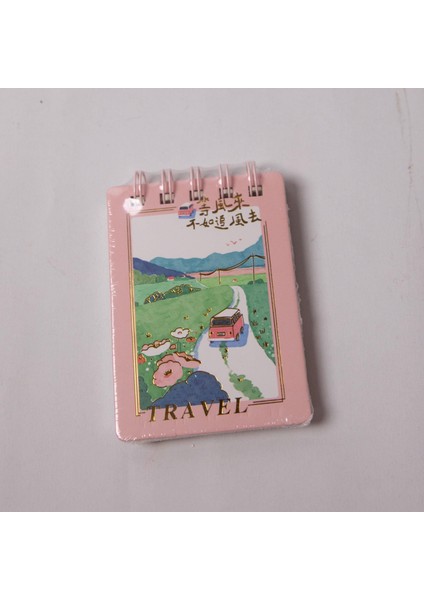 Manzara Tasarımlı Mini Not Defter