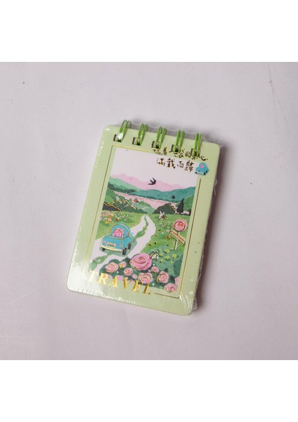 Manzara Tasarımlı Mini Not Defter
