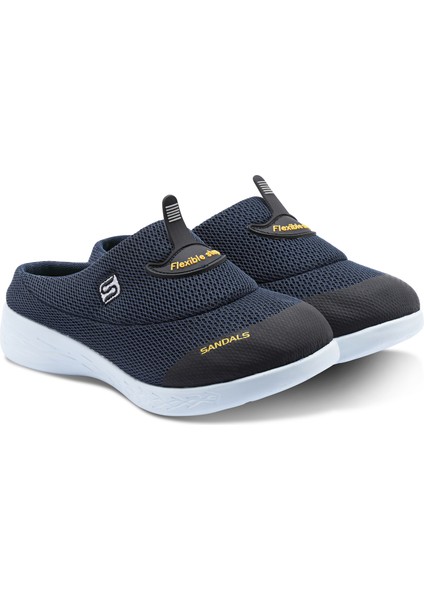 Kadın Kaymaz İnce Taban Ortopedik File Sabo Doktor Hemşire Hastane Aşçı Terliği SS001-0258 Lacivert modelleri