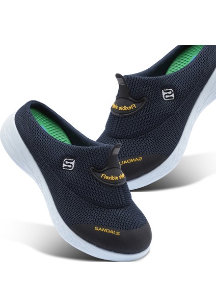 Kadın Kaymaz İnce Taban Ortopedik File Sabo Doktor Hemşire Hastane Aşçı Terliği SS001-0258 Lacivert fırsatları