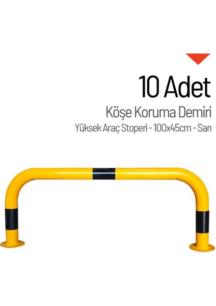 10'lu Köşe Koruma Demiri Seti - Yüksek Araç Stoperi 100 x 45 cm-3665 fiyatları