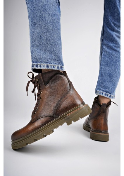 Alexander Deri Bağcıklı Fermuarlı Erkek Postal Bot modelleri