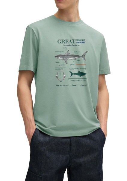 Anatomy Great White Shark Tasarım T-Shirt Köpekbalık Anatomisi Tasarım T-Shirt Köpekbalıklı Baskılı T-Shirt fiyatları