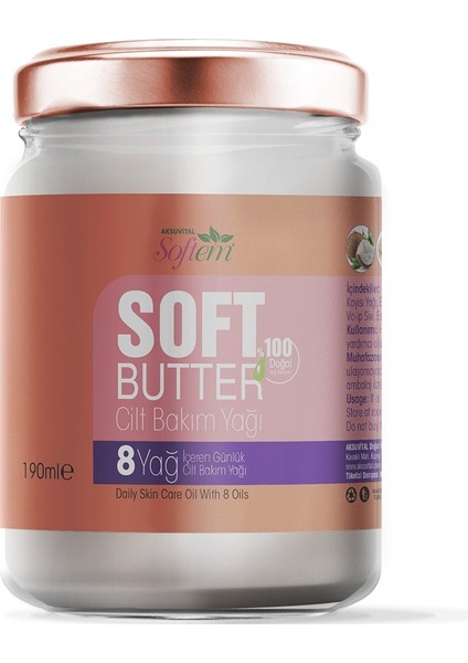 Softem Soft Butter Cilt Bakım Yağı 190ML