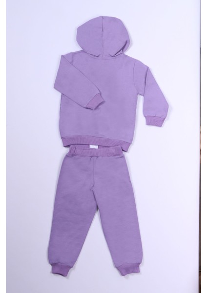 Kız Çocuk 3'lü Takım Köpek Baskılı Kapşonlu Fermuarlı B66 fiyatları