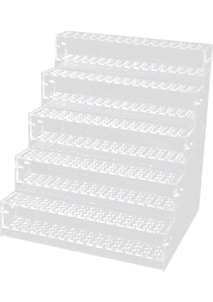 Akrilik Rafı Taşınabilir Sağlam Şeffaf I 5 Katmanlı (Yurt Dışından)