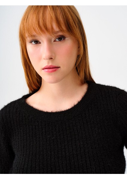 Loose Crop Kadın Kazak fırsatları