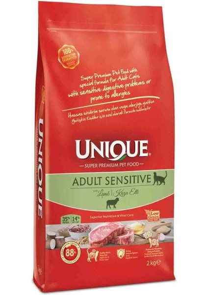 Sensitive Kuzu Etli Yetişkin Kedi Maması 2 kg