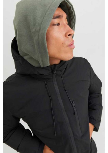 Jack&jones 12256884 Jjpayne Parka Jacket Erkek Uzun Mont Siyah indirimleri