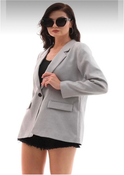Blazer Tek Düğme Ceket