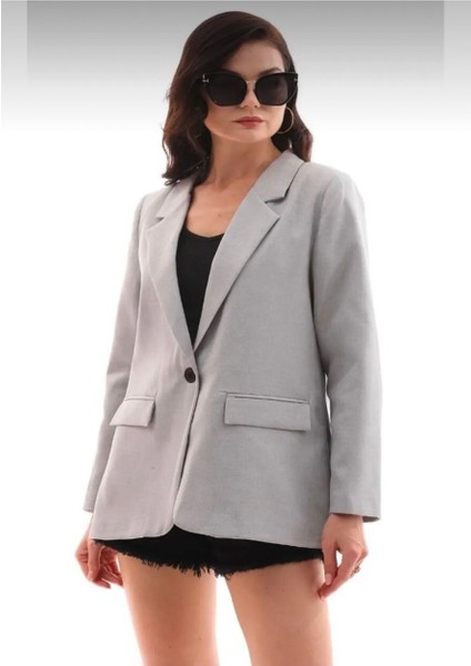 Blazer Tek Düğme Ceket