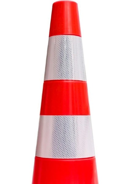 10'Lu Pvc Trafik Konisi Seti 90 Cm Çift Reflektifli modelleri