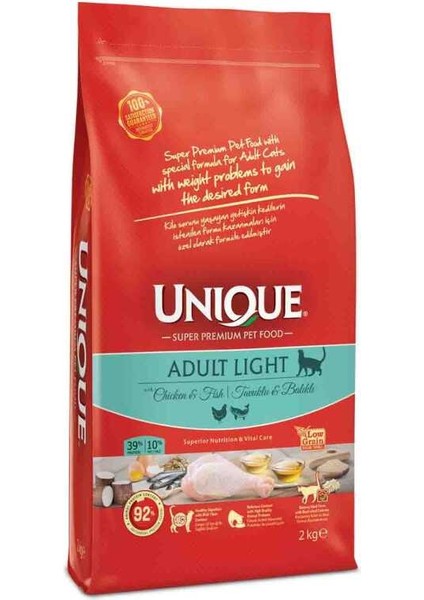 Light Tavuklu Balıklı Light Yetişkin Kedi Maması 2 kg