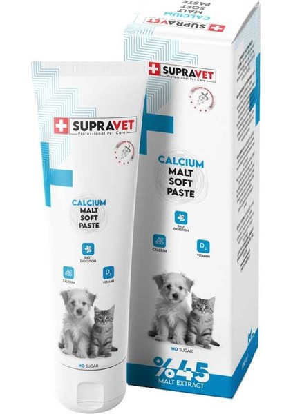 Calcium Kedi ve Köpekler Için Kalsiyum Malt Paste 100GR