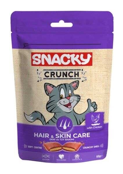 Crunchy Tavuklu Kedi Ödülü Hair Skin Tüy Bakım Ödülü 60 gr