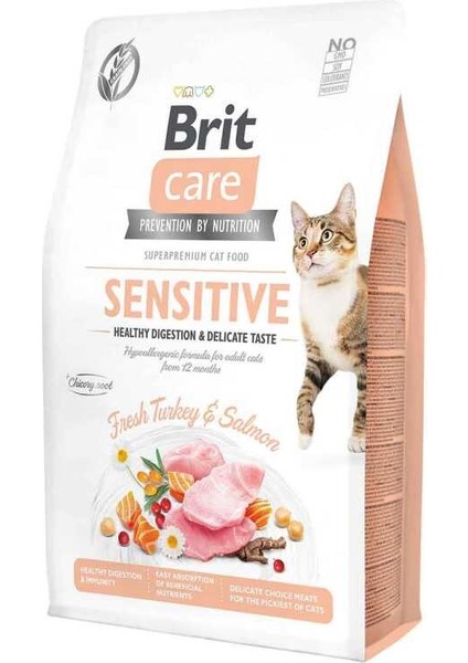 Sensitive Fresh Hypoallergenic Hindili ve Somonlu Kedi Maması 2 kg