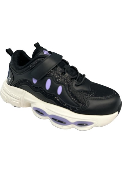 FK24-1751 Kız Çocuk Spor Ayakkabı Siyah Mor fiyatları