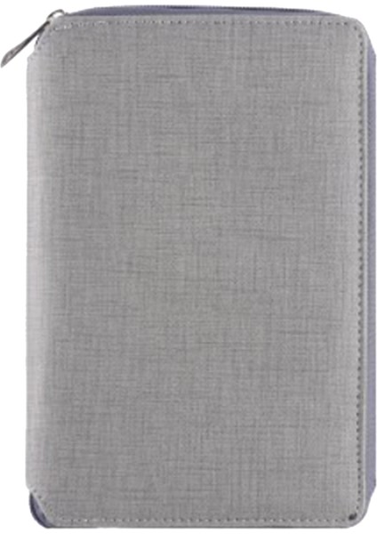 Fermuarlı Öy Klas Iş Padfolio Pad Defter Gri (Yurt Dışından)