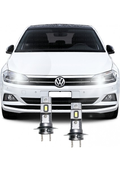 Vw Yeni Polo 7 Led Uzun Far Ampulü Mini Led 2'Li Set H7