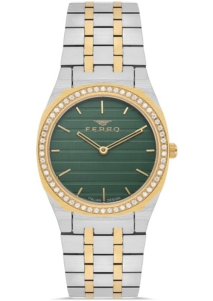Quartz Çelik Altın/gri Yeşil Kadran 32 mm Kadın Kol Saati fiyatları