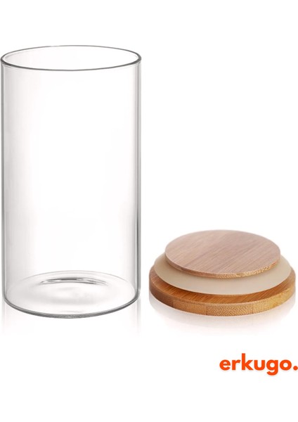 12 Adet Vakumlu Bambu Kapaklı Borosilikat Baharatlık, Saklama Kabı, Çerezlik (200 Ml) Jarpot fiyatları