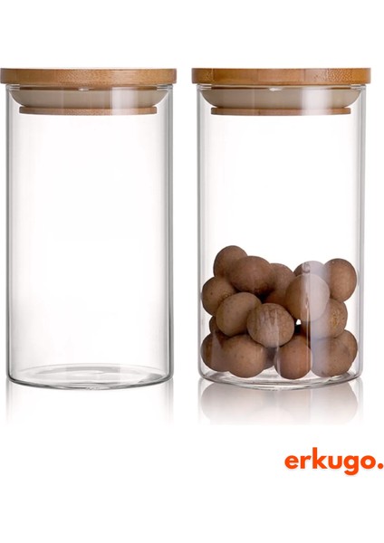12 Adet Vakumlu Bambu Kapaklı Borosilikat Baharatlık, Saklama Kabı, Çerezlik (200 Ml) Jarpot fırsatları