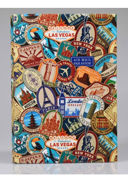 Pul Kalın Kapak Çizgili Defter