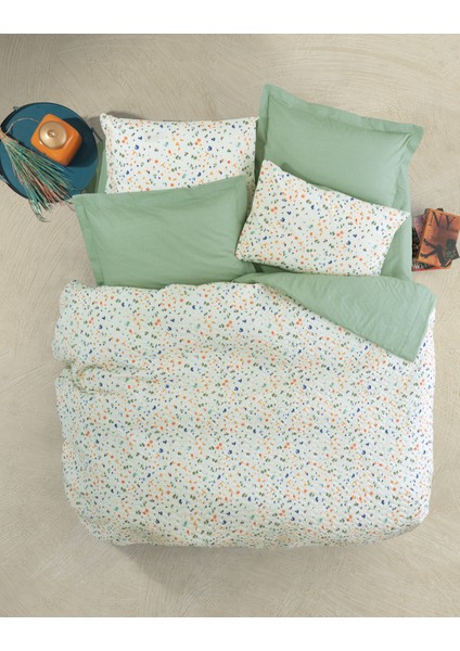 Petite Çift Kişilik Complete Set Lola Yeşil Nevresim Takımı