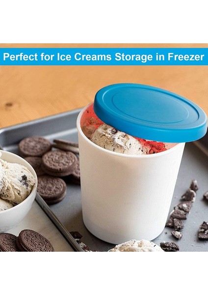 Dondurma, Şerbet ve Gelato A Için 2 Adet Dondurma Kapları (1 Quart) (Yurt Dışından)