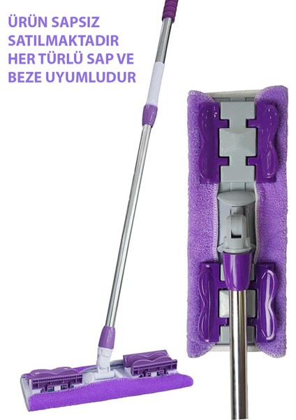 Mandallı Mikrofiber Mop Ürün Sapsız Satılmaktadır Her Sap ve Beze Uyumludur