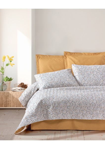 Petite Çift Kişilik Complete Set Posy Bej Nevresim Takımı
