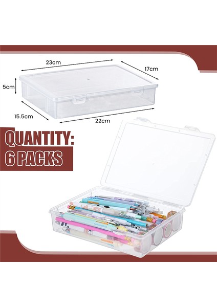 7ın x 9ın x 2ın Kapaklı Saklama Kutusu Çok Amaçlı El Sanatları Düzenleyici (Yurt Dışından) fiyatları