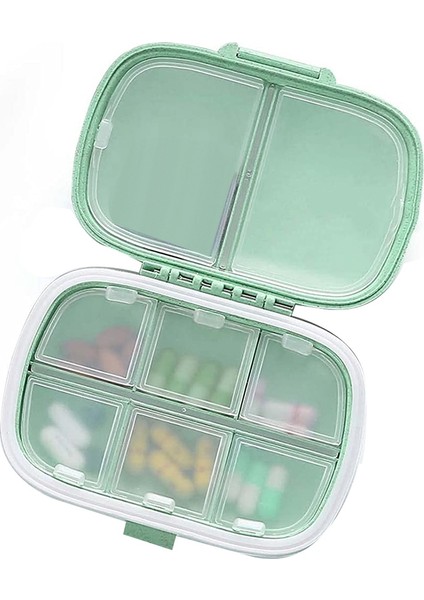 3'lü Paket 8 Bölmeli Seyahat Hapı Organizatörü (Yurt Dışından) modelleri