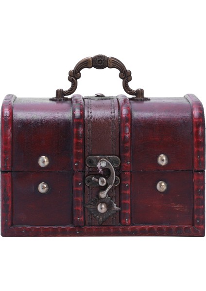Vintage Takı Kolye Bileklik Kutusu Ahşap Kutular 16*11.5*10.2cm (Yurt Dışından)