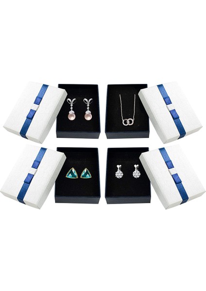 6pcs Mücevher Hediyelik Kutular, Karton Hediye Paketleme, Kolyeler Için (Yurt Dışından) fırsatları