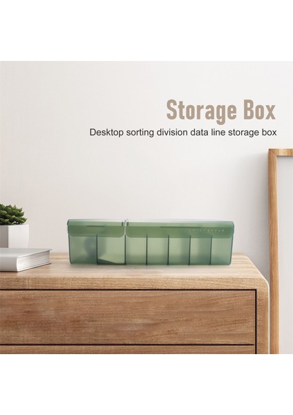 Data Kablosu Saklama Kutusu Ayırma Bölmeli Kapaklı Kutu (Yeşil) (Yurt Dışından) fırsatları