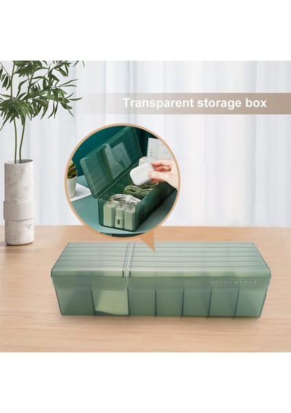 Data Kablosu Saklama Kutusu Ayırma Bölmeli Kapaklı Kutu (Yeşil) (Yurt Dışından) indirimleri