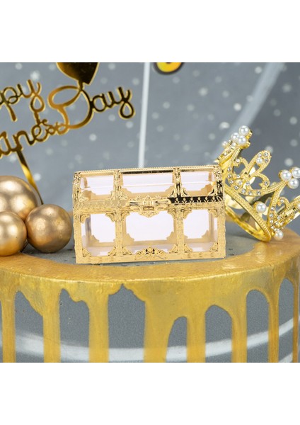 Mini Mücevher Kutusu Şeker Yüzük Küpe Depolama Organizatör Altın L (Yurt Dışından) fiyatları