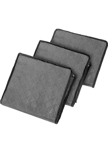 2pcs Istiflenebilir Dokumasız Giysi Saklama Toplama Kutusu-Gri (Yurt Dışından)