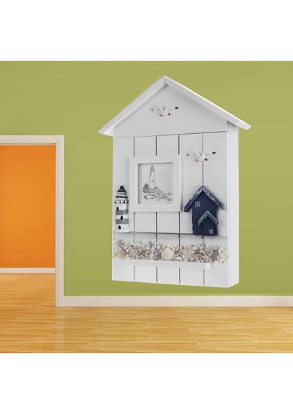 Anahtar Dolabı Ahşap Denizcilik Tarzı Duvara Monte Ahşap Tutucu Dolap (Yurt Dışından) fırsatları