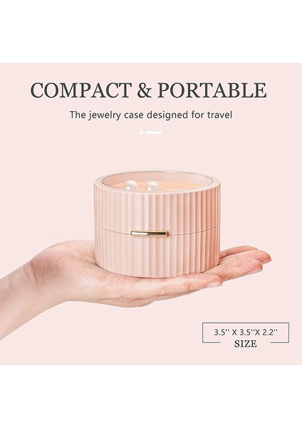 Seyahat Takı Organizatörü, Küçük Taşınabilir Mini Takı Çantası (Pembe) (Yurt Dışından)