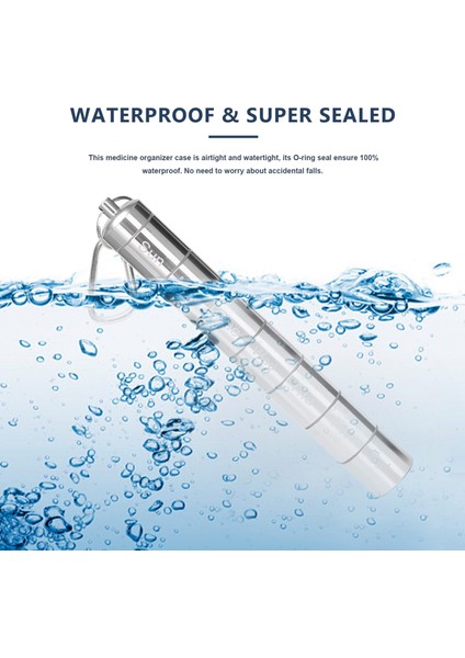 Metal Hap Kutusu Düzenleyici, 7 Gün Hap Düzenleyici, Anahtarlık Tutucu 2 Adet (Yurt Dışından) fırsatları