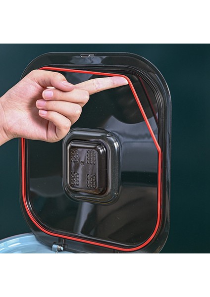 10KG Pirinç Kovası Katlanabilir Gıda Saklama Kabı Katlanır Mühürlü A (Yurt Dışından)